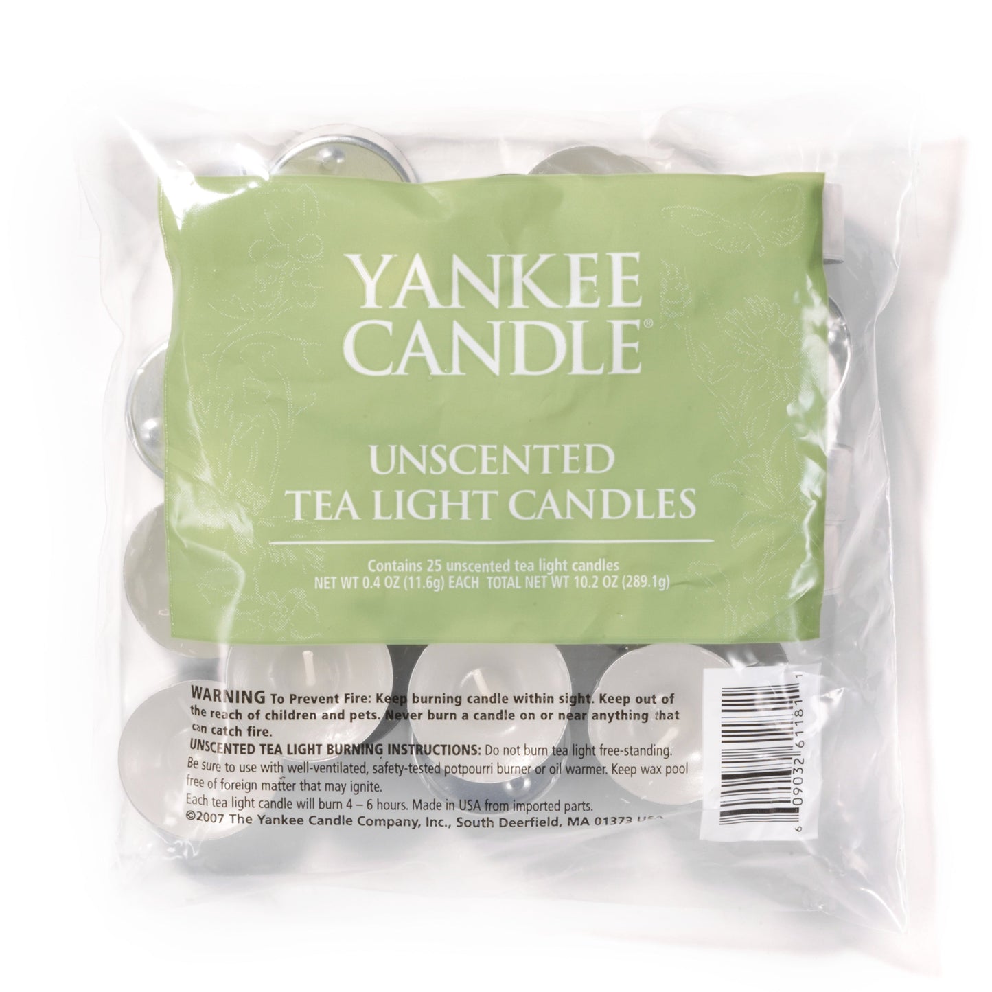 Unscented Tea Light Candles - Package of 25 Core 2-0575